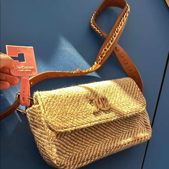 NWT Juicy Couture Woven Crossbody Bag - Picture 2 of 5